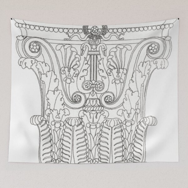 Item preview, Corinthian Capital, Architecture Drawing, Ancient Architecture designed and sold by HawthorneFlame.