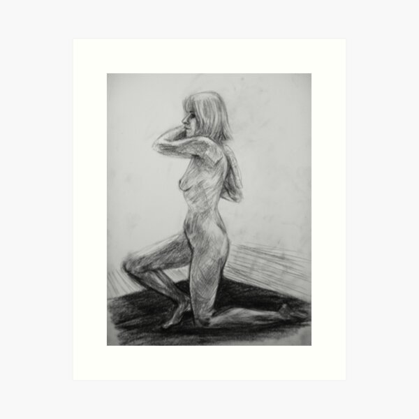 On one knee Art Print