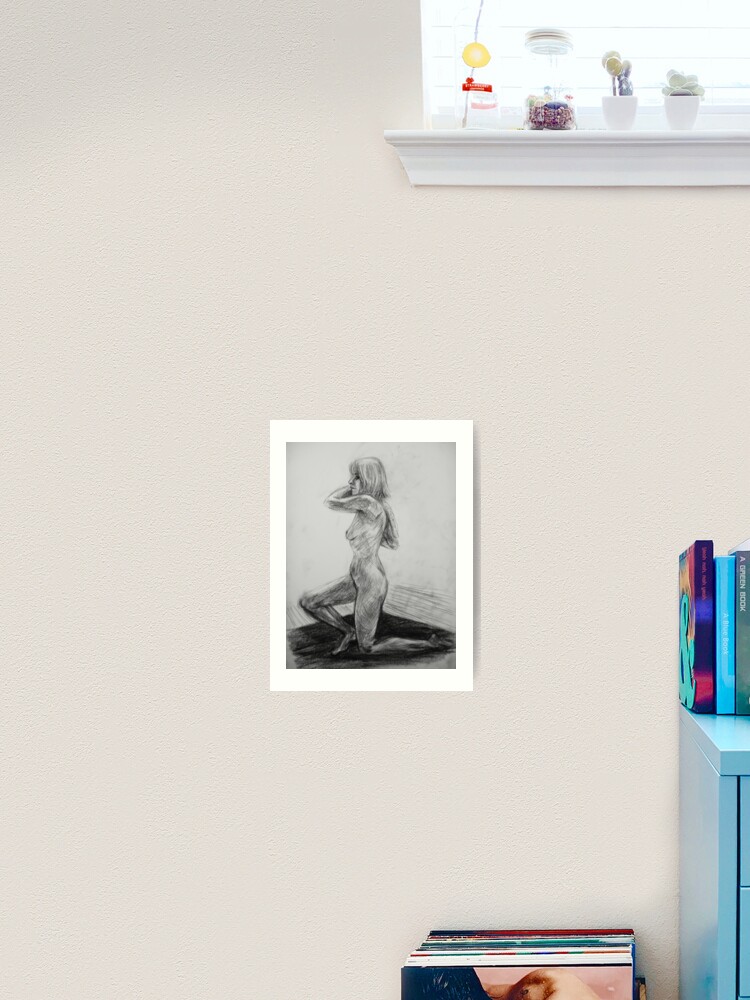 Thumbnail 2 of 3, Art Print, On one knee designed and sold by Anthropolog.