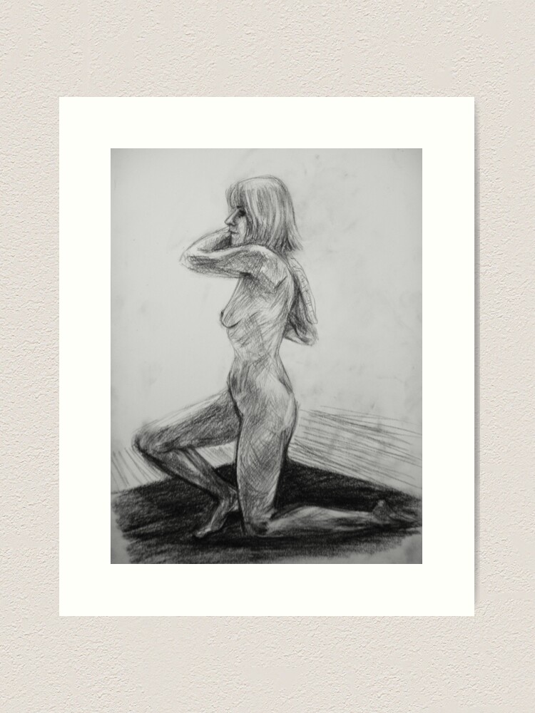 Thumbnail 1 of 3, Art Print, On one knee designed and sold by Anthropolog.