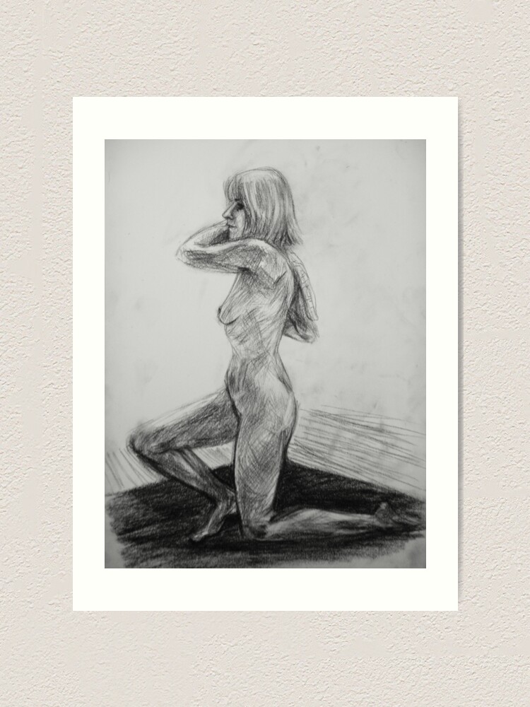 Thumbnail 1 of 3, Art Print, On one knee designed and sold by Anthropolog.