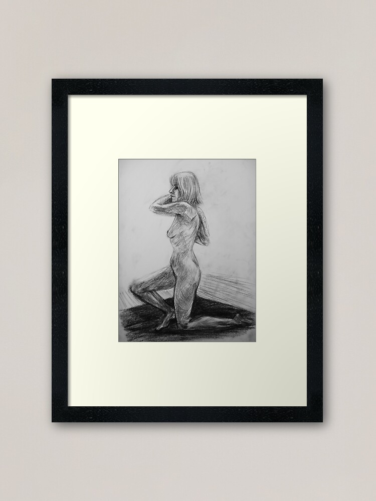 Thumbnail 1 of 7, Framed Art Print, On one knee designed and sold by Anthropolog.