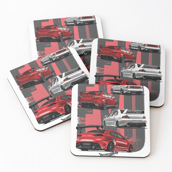 Item preview, evolution of the lancer evo white and red  designed and sold by NaquashM.
