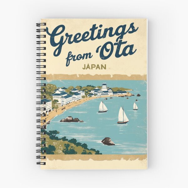 Artikelvorschau, Ota Japan Vintage Reise Retro Postkarte Design entworfen und verkauft von TravelPostcardGems.