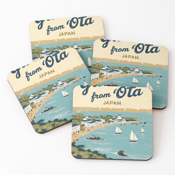 Item preview, Ota Japan Vintage Travel Retro Postcard Design designed and sold by TravelPostcardGems.