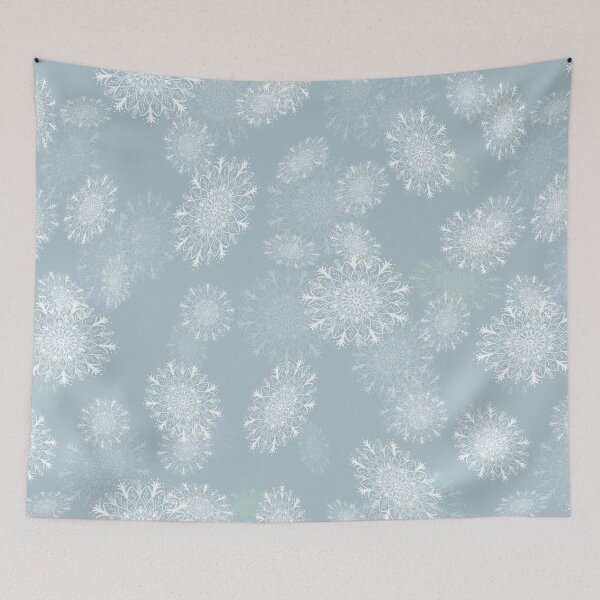 Item preview, Mandala Rustic -Floating / Light blue -whites designed and sold by Studio Variatio.