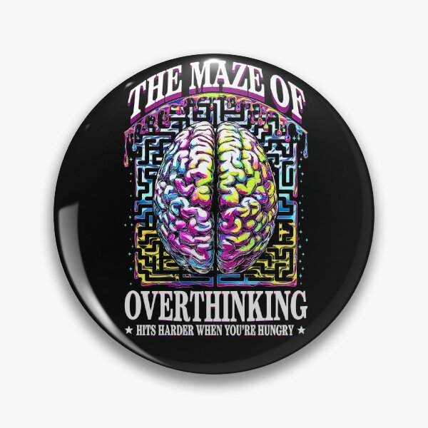 Item preview, The Maze of Overthinking - Trippy Colorful Brain Maze ADHD Design for Mental Clarity designed and sold by FocusedPatterns.