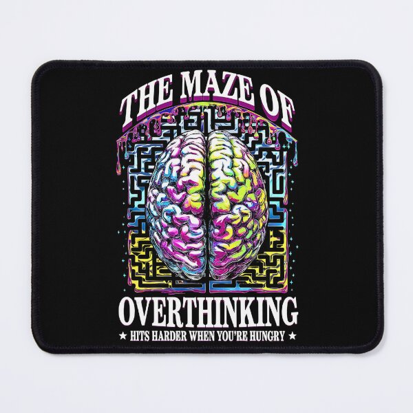 Item preview, The Maze of Overthinking - Trippy Colorful Brain Maze ADHD Design for Mental Clarity designed and sold by FocusedPatterns.