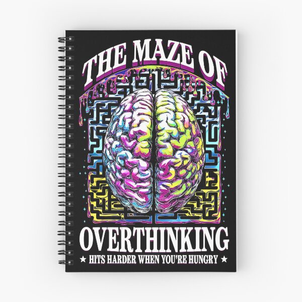Item preview, The Maze of Overthinking - Trippy Colorful Brain Maze ADHD Design for Mental Clarity designed and sold by FocusedPatterns.
