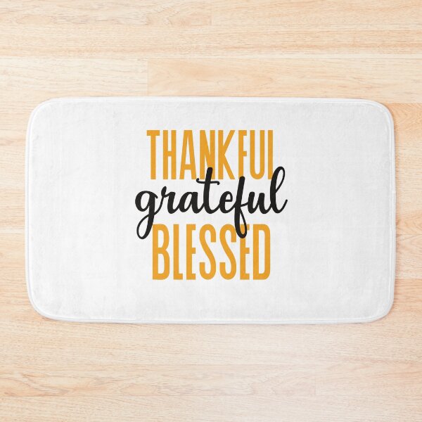 Item preview, Thankful Grateful Blessed  For Thanksgiving designed and sold by ZubiyaArt.