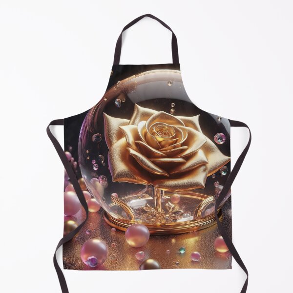 Item preview, Golden rose in a globe designed and sold by lalylaura.