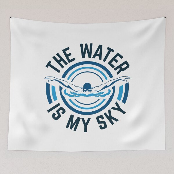 Item preview, Swimming Butterfly the Water Is My Sky designed and sold by jaygo.