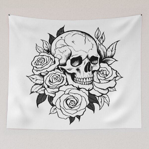 Item preview, Skull and roses  designed and sold by Sopilka.