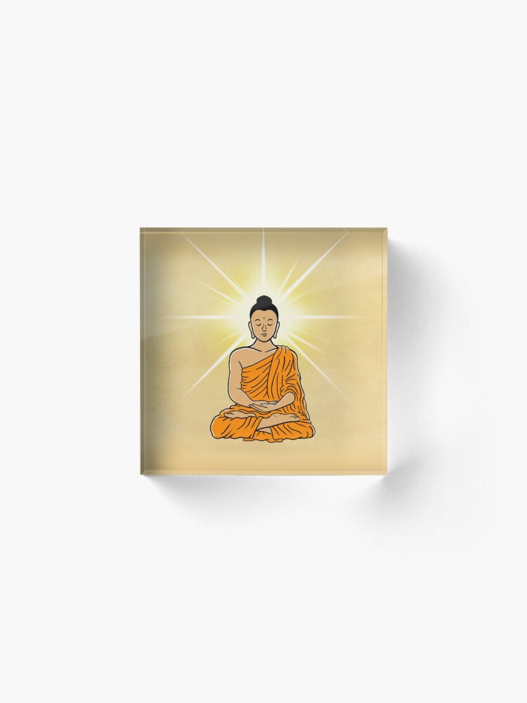 Thumbnail 2 of 5, Acrylic Block, Buddha's Full and Complete Enlightenment designed and sold by Buddhismdotnet.