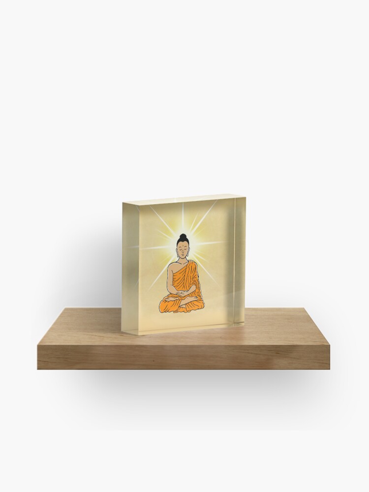 Thumbnail 1 of 5, Acrylic Block, Buddha's Full and Complete Enlightenment designed and sold by Buddhismdotnet.