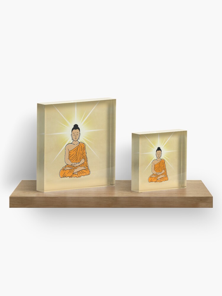 Thumbnail 4 of 5, Acrylic Block, Buddha's Full and Complete Enlightenment designed and sold by Buddhismdotnet.