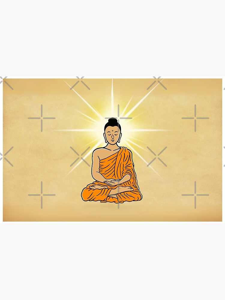 Thumbnail 2 of 2, Laptop Skin, Buddha's Full and Complete Enlightenment designed and sold by Buddhismdotnet.