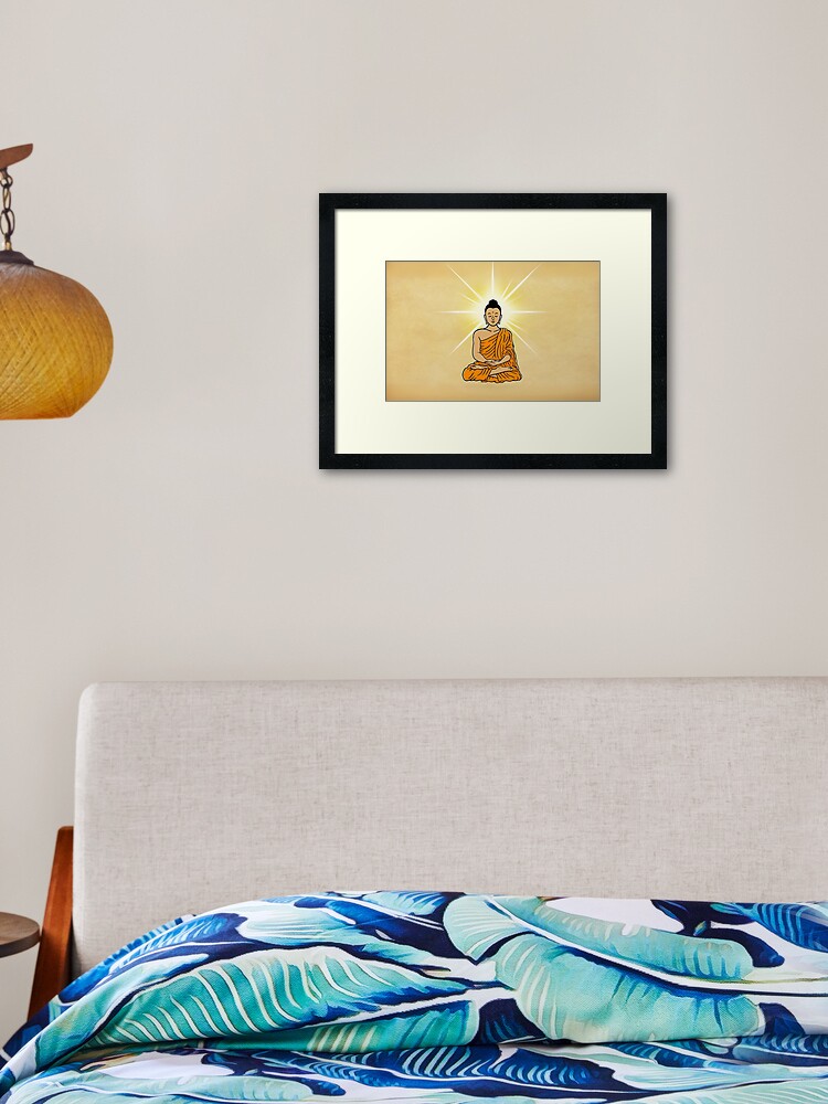 Thumbnail 1 of 7, Framed Art Print, Buddha's Full and Complete Enlightenment designed and sold by Buddhismdotnet.