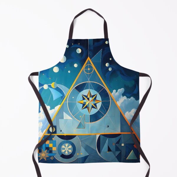 Item preview, Celestial Geometry - Cosmic Compass Under the Stars designed and sold by ArtPrintsUSA.