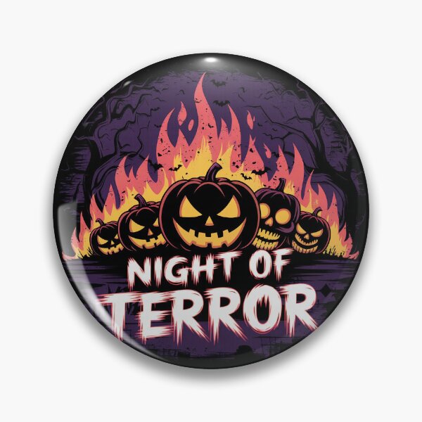 Item preview, Night of Terror Halloween Pumpkin Illustration designed and sold by TrPatternLab.