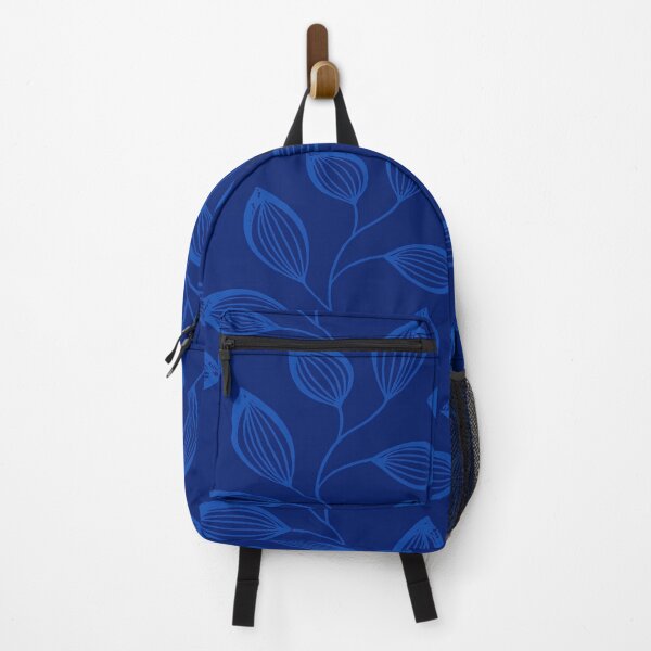 Item preview, Climbing Vine Leaves In Blue On Dark Blue designed and sold by taiche.