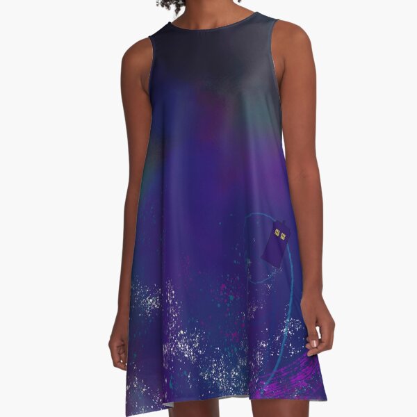 T.A.R.D.I.S. in Space A-Line Dress