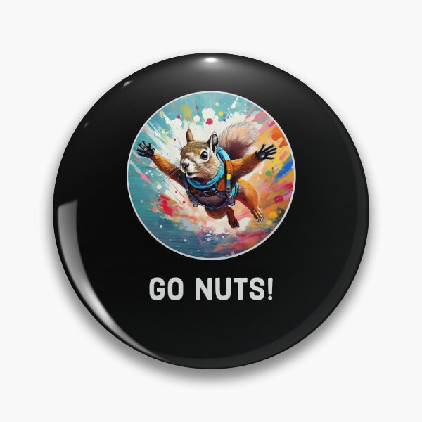 Artikelvorschau, Go Nuts Fallschirmspringen Eichhörnchen entworfen und verkauft von Boxing Kangaroo Retail Company.