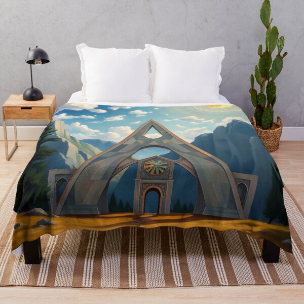 Item preview, Arcadian Gateway - Mystical Monument in the Mountains designed and sold by ArtPrintsUSA.