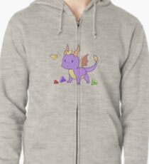 Sudadera con capucha y cremallera Spyro, el dragón y las gemas