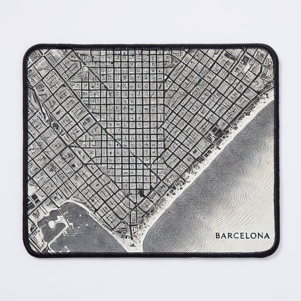 Item preview, Barcelona || Map View || Painting designed and sold by AG-Product.
