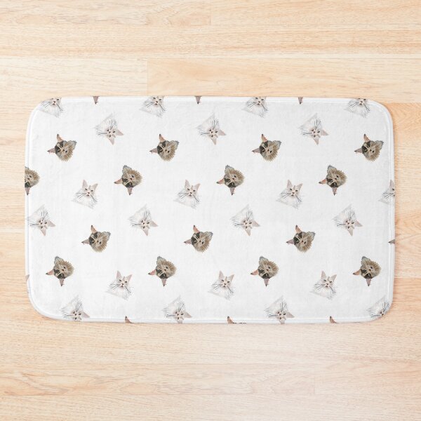Item preview, Main Coon Shine - multi directional cat heads white background designed and sold by BrendaWaldekker.