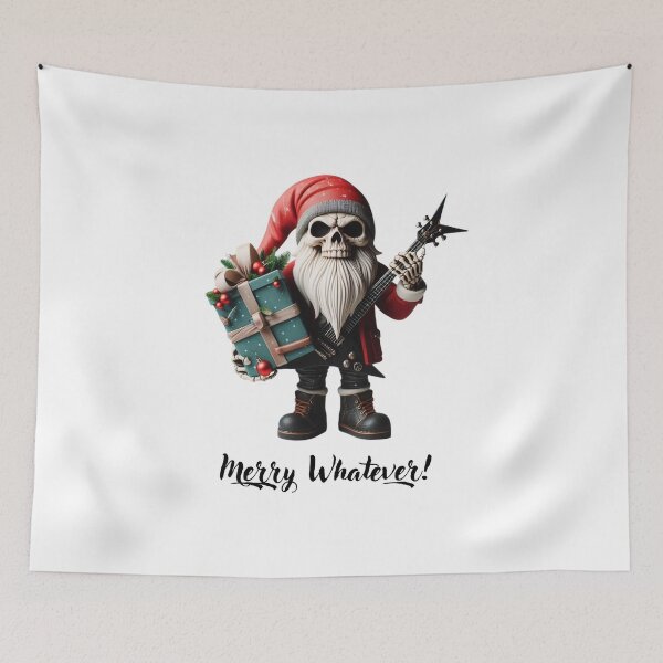 Item preview, Rock’n’Roll Christmas – Bad Santa Skull Art designed and sold by MiszungART.
