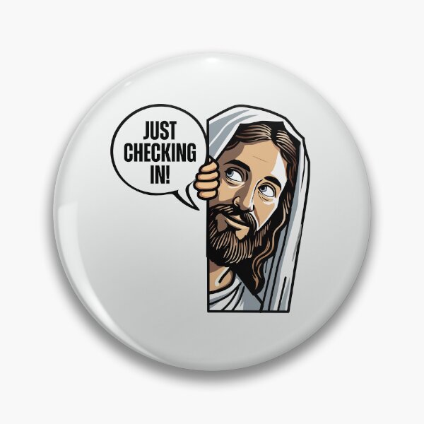 Item preview, Just Checking In Jesus Peeking Uplifting Christian designed and sold by Lillyamstronger.