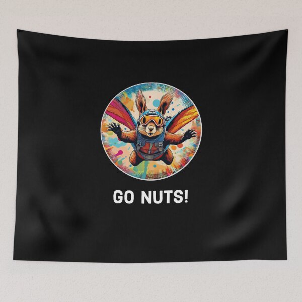 Item preview, Go Nuts Skydiving Squirrel  designed and sold by Boxing Kangaroo Retail Company.