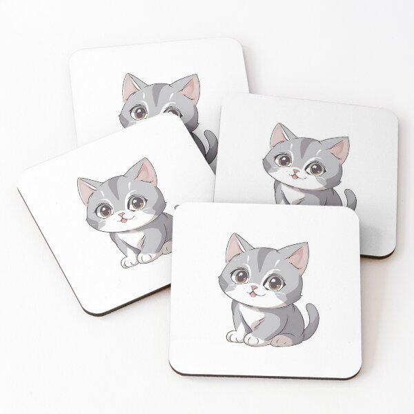 Item preview, cute little gray cat designed and sold by Jessystile.