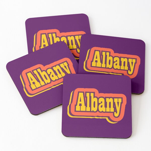 Item preview, Albany, New York Retro Typography designed and sold by ArtNoveltee.