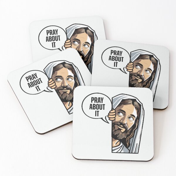 Item preview, Pray About It Jesus Peeking Christian Encouragement designed and sold by Lillyamstronger.