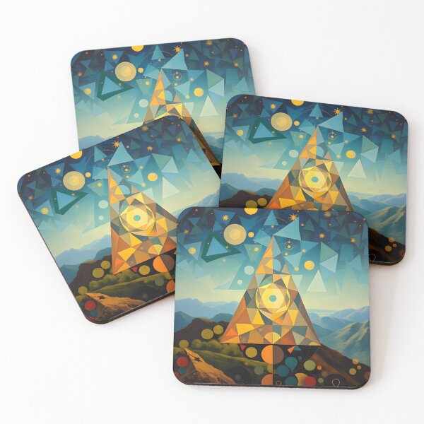 Item preview, Pyramid of Cosmos - Geometric Visions in the Mountains designed and sold by ArtPrintsUSA.