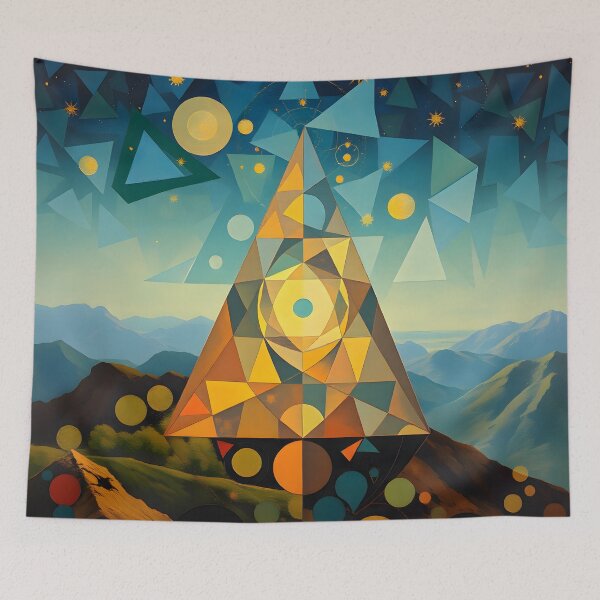 Item preview, Pyramid of Cosmos - Geometric Visions in the Mountains designed and sold by ArtPrintsUSA.
