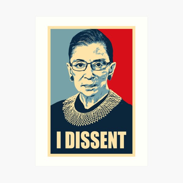 RBG With Superheroes Wall Art Poster Ruth Bader Ginsburg Wall Art Poster