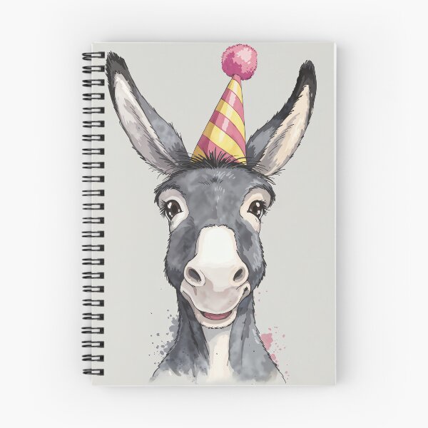 Item preview, Gorgeous Birthday Donkey in a Fun Party Hat designed and sold by madtoyman.