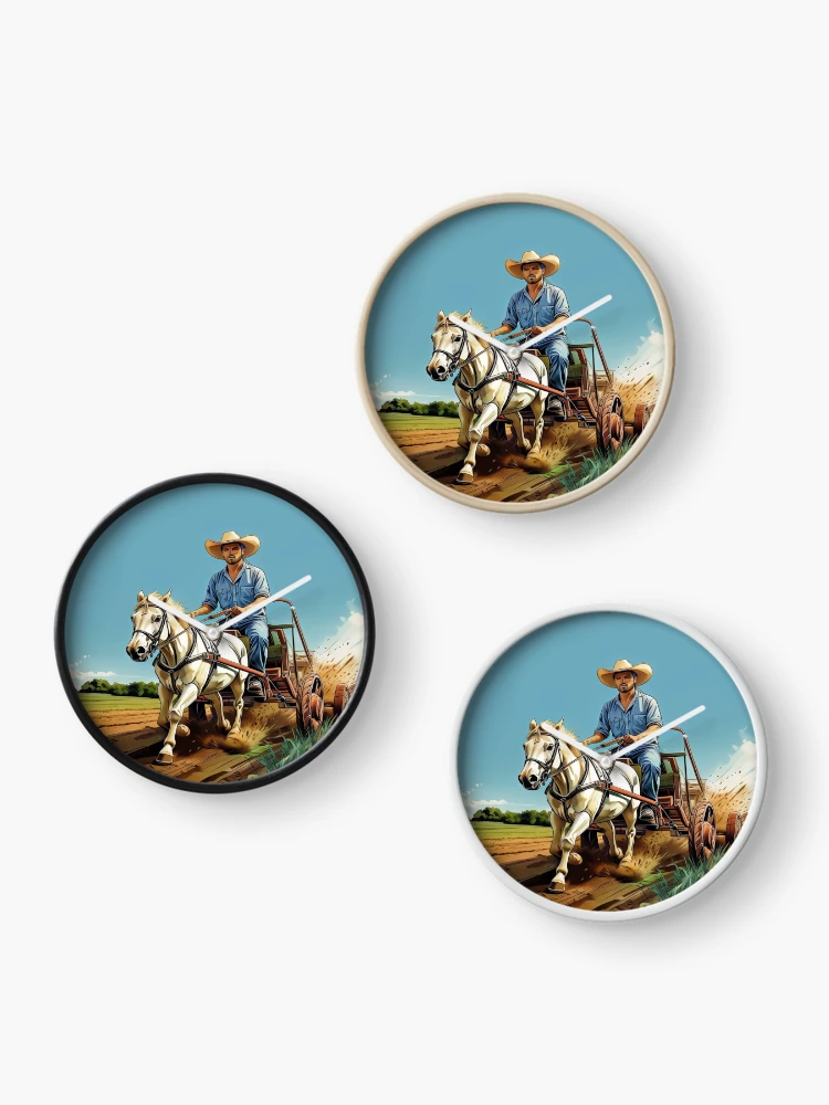 Thumbnail 3 of 4, Clock, Cheval designed and sold by Collection de trésors .
