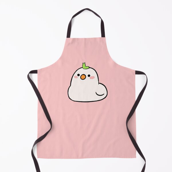 Item preview, Cute chubby white duck with a worm designed and sold by Yuna's Studio.