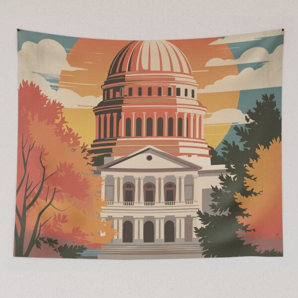 Item preview, Maddison Vintage Travel Poster designed and sold by TravelerRat.