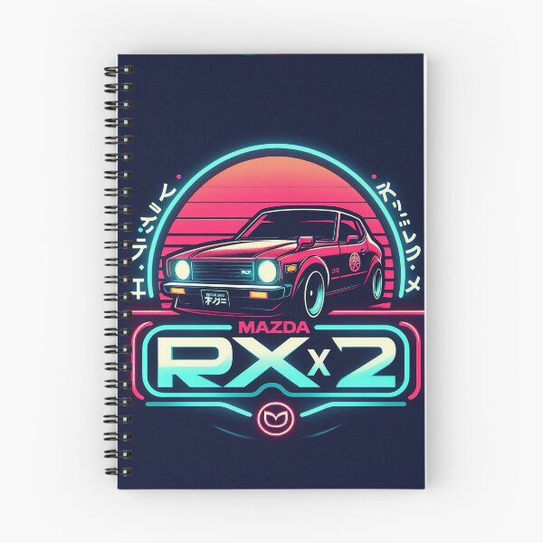Item preview, Retro Mazda RX 2 Image With Black Background designed and sold by neildoch.