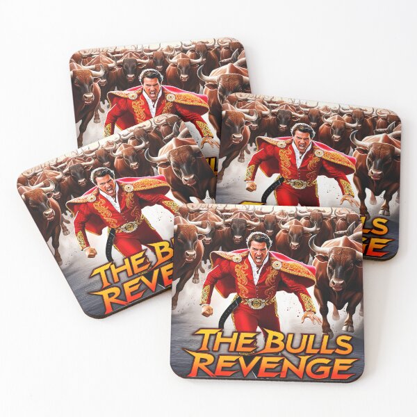 Item preview, Bulls get revenge on a fleeing matador designed and sold by SJZDesign.