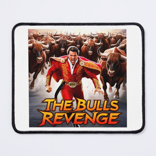 Item preview, Bulls get revenge on a fleeing matador designed and sold by SJZDesign.