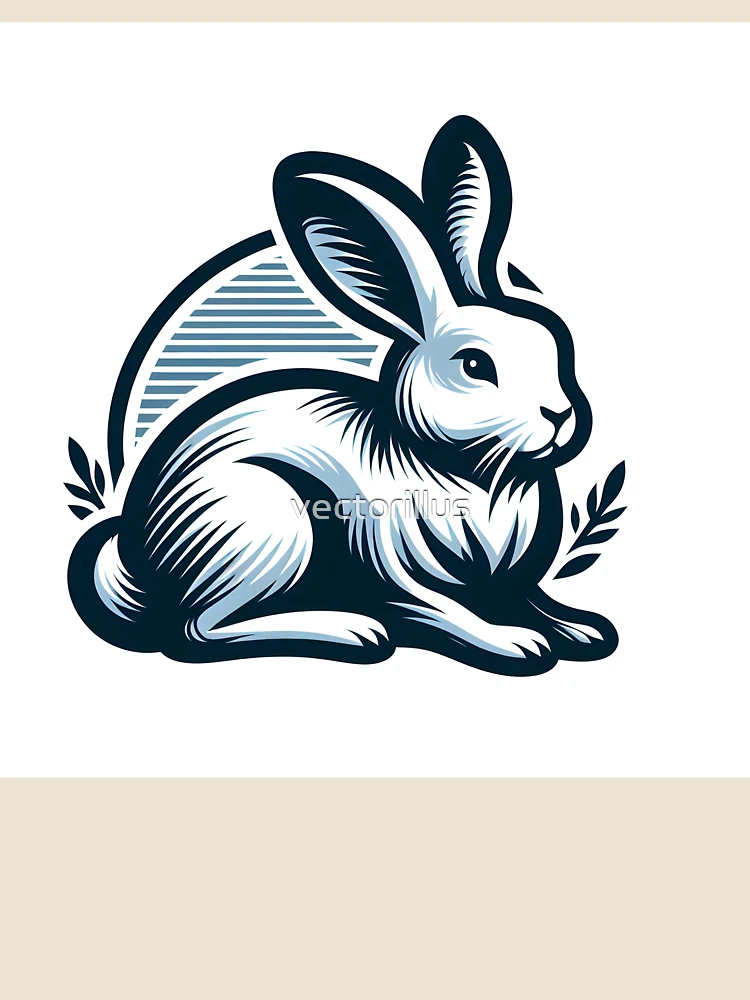Thumbnail 4 of 4, Relaxed T-Shirt, Go Rabbit Go Rabbit designed and sold by vectorillus.
