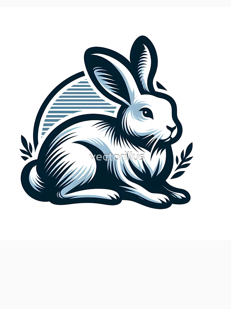 Thumbnail 7 of 7, Classic T-Shirt, Go Rabbit Go Rabbit designed and sold by vectorillus.