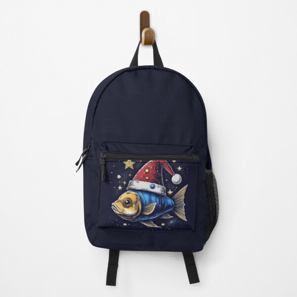 Item preview, Festive Fin-tastic: A Whimsical Fish in a Santa Hat designed and sold by Farid1Shop.